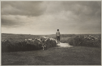 This 1959 photograph, "John F. Kennedy Walking in the Dunes at Hyannis Port,†taken by Mark Shaw, emphasized the US senator as vigorous outdoorsman a year before his election as president.