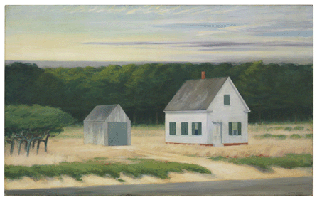 Edward Hopper (1882‱967), "October on Cape Cod,†1946, oil on canvas, realized $9,602,500 (record for most expensive item sold online at any international auction house).