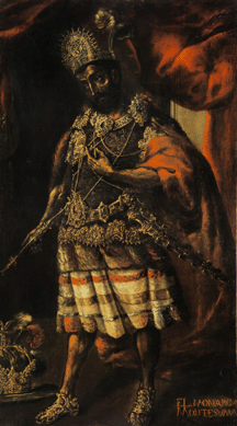 Anonymous, Mexican School (Seventeenth Century), "Portrait of Moctezuma II,†oil on canvas, realized $1,650,500 (record price for a piece of Latin American colonial art at auction).