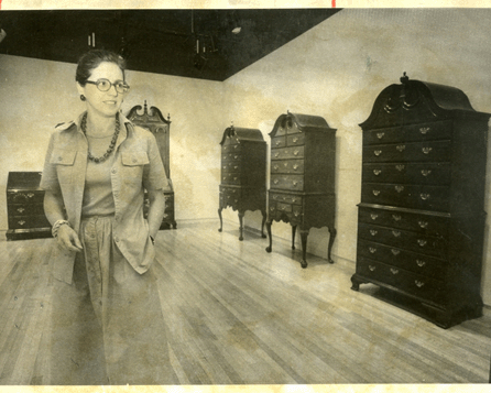 Patricia Kane in 1978 shortly after she was named curator of American decorative arts at Yale.