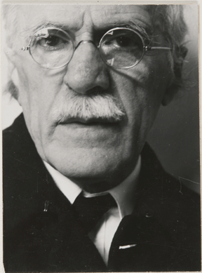 Dorothy Norman (American, 1905‱997), "Alfred Stieglitz IX, New York,†1933, gelatin silver print, 2 5/8 by 2 11/16 inches. Philadelphia Museum of Art, from the collection of Dorothy Norman, 1968.