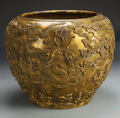 The second highest selling lot was a Qing period, gilt-bronze jardinière that climbed to $354,000.