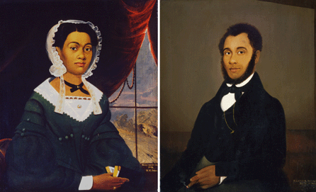 Prior's 1843 portraits of William Lawson and Nancy Lawson were signed and dated on the lower right of each image. William Lawson was a prominent merchant and Nancy Foy Lawson was related to a well-known Millerite. The paintings were probably made in East Boston. Courtesy of Shelburne Museum.