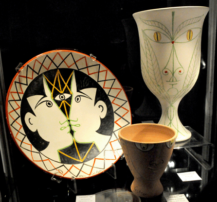 Pottery by Jean Cocteau at Sylvia Powell, London.