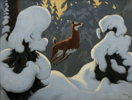 Arthur Heming, "In Canada's Fairyland,†1930, oil on canvas. Collection of the Art Gallery of Hamilton, Hamilton, Ontario.