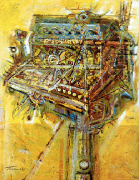 Wayne Thiebaud’s “Antique Coin Machine” was the top lot at $196,000.