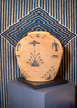 Paiute basket by Lucy Telles, exhibited at the 1939 World's Fair in San Francisco, priced at $165,000, A Piece of the Past, Kingman, Ariz.