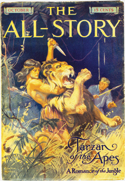 Tying for top lot status at Heritage Auction Galleries' comic auction was a 1912 All-Story Magazine that introduced the character of Tarzan and achieved $59,750.