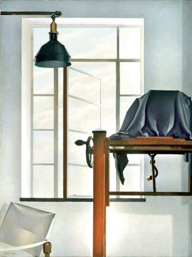 When his dealer, Edith Halpert, convinced Sheeler to downplay his photography in order to enhance his standing as a painter, the artist took a photograph that led to this oil of his abandoned photography studio. "View of New York,” 1931, is in the collection of the Museum of Fine Arts, Boston.