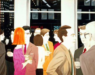 Alex Katz, "The Cocktail Party,” 1965, oil on linen. Collection Paul J. Schupf, Hamilton, N.Y. Art ©Alex Katz/Licensed by VAGA, New York City.