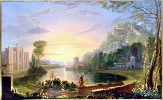 Samuel F.B. Morse (American, 1791‱872), "Allegorical Landscapes of New York University (Landscape Composition: Helicon and Aganippe),†1835‱836, oil on canvas, 22½ by 36¼ inches.