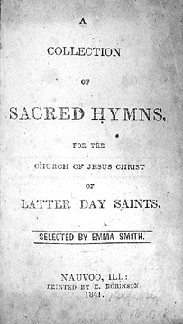 Rare first edition of A Collection of Sacred Hymns for the Church of Jesus Christ of Latter Day Saints, compiled by Emma Smith, Nauvoo, Ill., 1841, sold for a record price of $180,000.