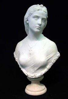 Harriet Hosmer's neoclassical marble bust was not thought to represent anyone in particular. Even so, it realized $29,900.