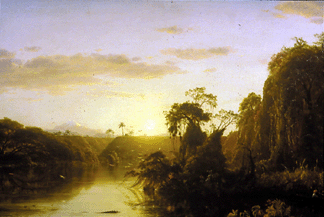 Frederic Edwin Church (1826‱900), "Scene on the Magdalene,†1854, oil on canvas, 28¼ by 42 inches, National Academy Museum, bequest of James A. Suydam.