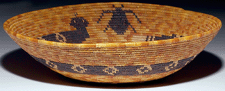 This polychrome Mission basket ($2/3,000) was the star among Native American lots, selling for $30,000.