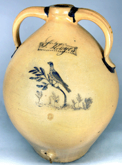 Julius Norton of Bennington, Vt., open handled presentation water cooler stamped "S. Keyes,†$36,800.