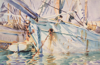 John Singer Sargent, "In a Levantine Port,†1905‰6, watercolor. Brooklyn Museum.