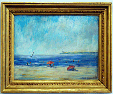 "At the Beach,†by Rupert Lovejoy (California, 1885‱975), at Tradewinds Fine Art, Newport, and Charlestown, R.I.