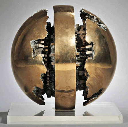 Arnaldo Pomodoro's artist's proof of "Rotante primo sezionale n. 1 (Rotating First Section No. 1),†1966, brought $468,000.