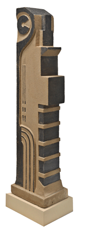 In "Auto Tower, Industrial Forms,†circa 1922, John Storrs combined his interest in architecture and sculpture in a kind of minimalist, Art Deco design. Erect, the two pieces serve as models of modern architecture; lain flat they become elongated luxury cars. National Gallery of Art, gift of Ed and Deborah Shein.
