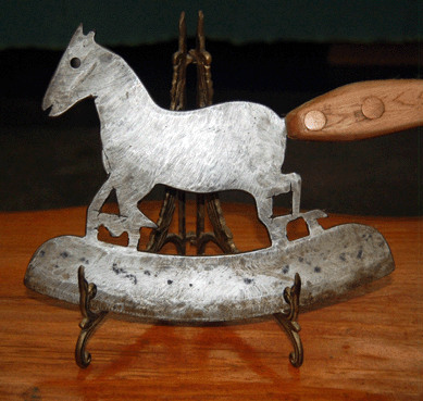 A quirky French food chopper from S.B. Adams was purchased in Paris.