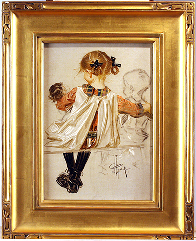 Leyendecker_Young Girl with Doll_Framed_small