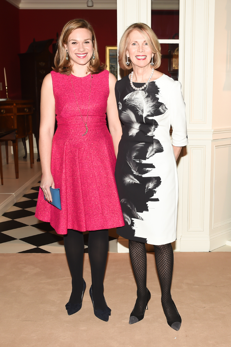 Lucinda May and, right, Winter Antiques Show<br>committee co-chair Lucinda Ballard.