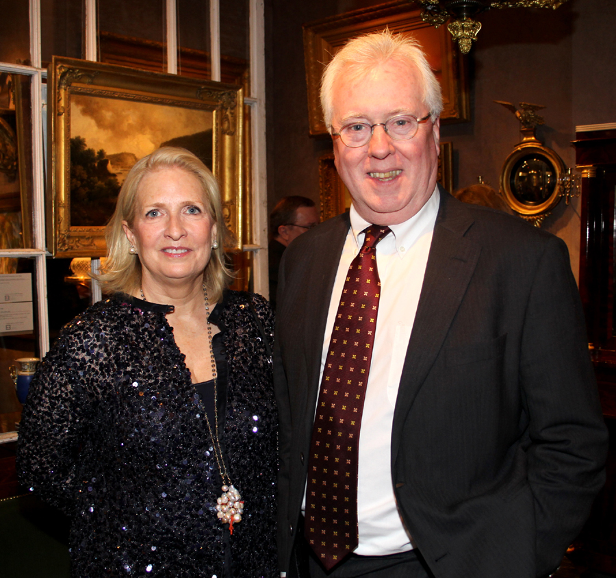 Margize Howell and Peter Kenny, co-presidents of Classical American Homes Preservation Trust, were spotted at Hirschl & Adler Galleries, New York City.