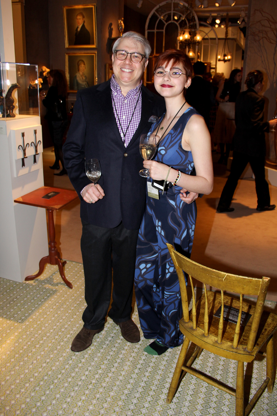 David Schorsch was joined by his daughter, Zizi, on opening night.