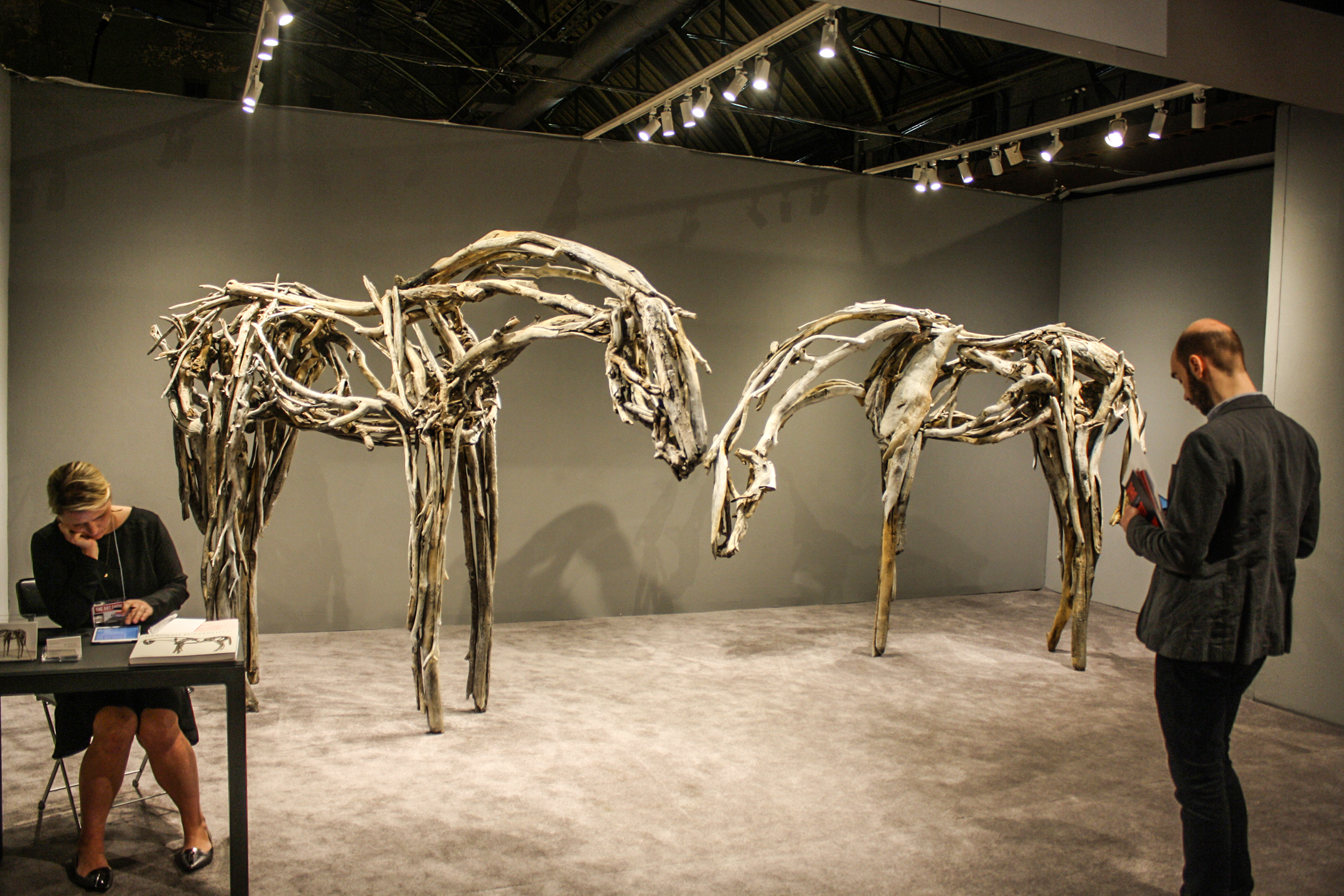 Danese/Cory, New York City. Horse sculptures by Deborah Butterfield.