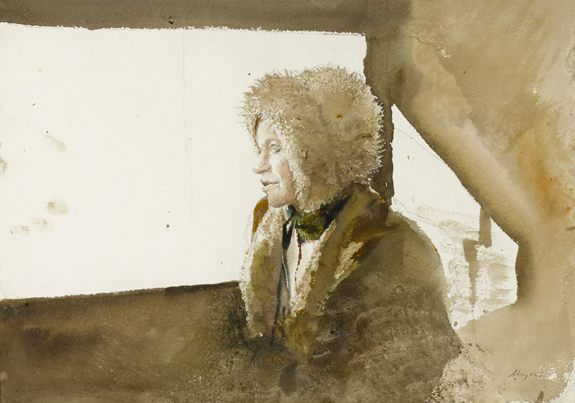 Andrew Wyeth (1917–2009), untitled, finished at $ 137,000. ©PacificSunTradingCompany —Bonhams