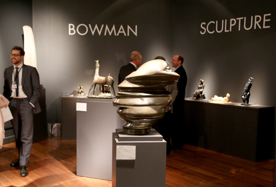 Works by Tony Cragg, Marino Marini, Henri Laurens, Auguste Rodin, Yves Dana, Ossip Zadkine and many more were on display at Bowman Sculpture, London.