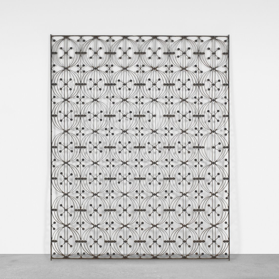 Dankmar Adler and Louis Sullivan designed this elevator screen in 1894 for the Chicago Stock Exchange. It brought $ 63,750 at Wright.