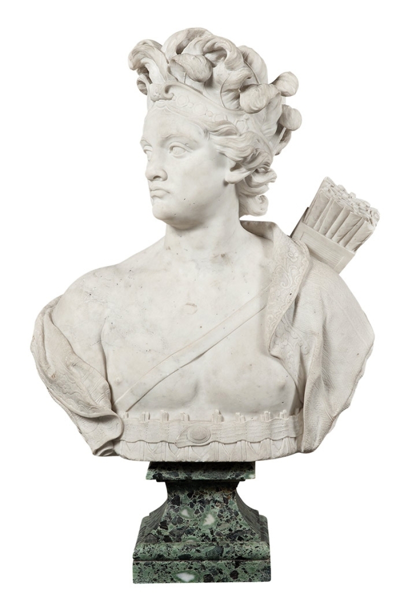 Doyle’s sale of European decorative arts and Old Master pictures on January 25 features four allegorical busts of the continents. America is shown.