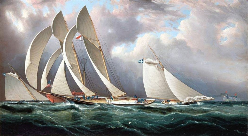 The top lot in the auction was James Buttersworth’s (1817–1894) “Yacht Racing Off Sandy Hook,” which attained $348,500.