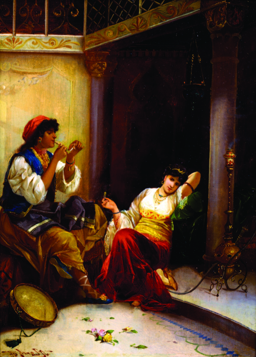 “The Harem Beauties” by Carl Libert August Lentz (German, 1827–1898), 1868. Dahesh Museum of Art, New York