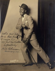 Bill “Bojangles” Robinson, the world’s greatest tap dancer.