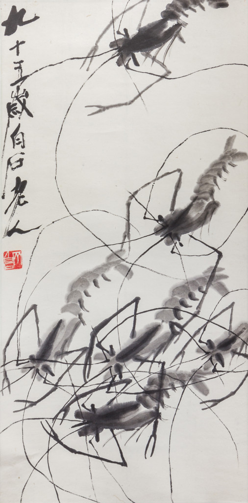 Leslie Hindman Teaser After Qi Baishi, (1863-1957), Shrimp_RGB