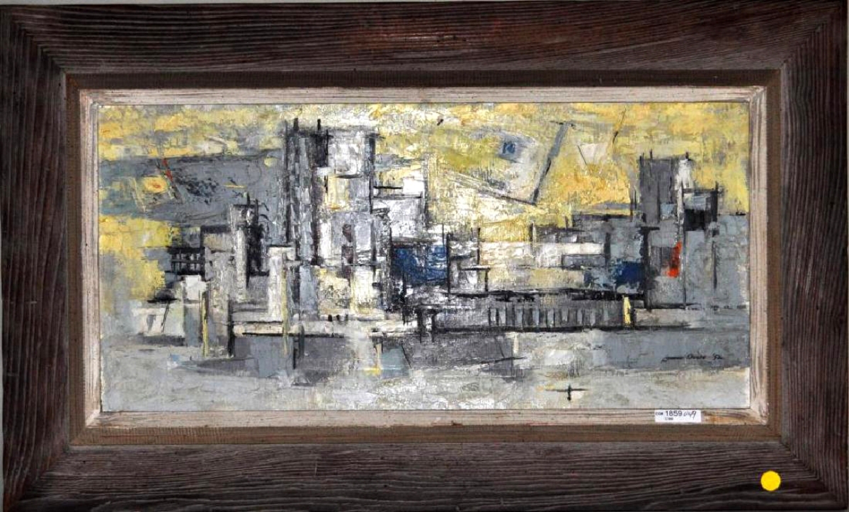 This Lamar Dodd work was one of the largest surprises of the day, rising to $12,065. It was exhibited in 1952 at the High Museum of Art in Atlanta.