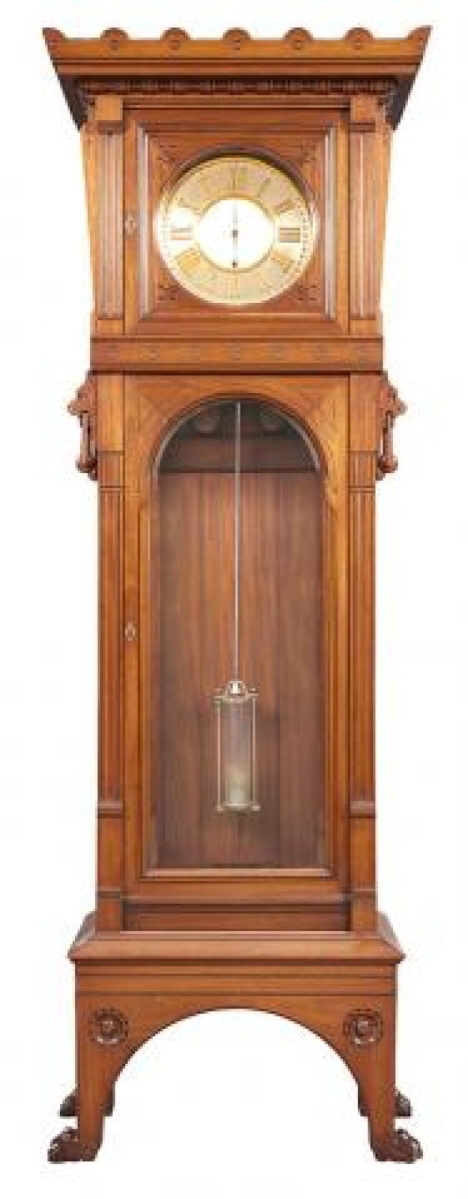 Topping the furniture category was this Herter Brothers American Aesthetic Movement mahogany tall case clock, circa 1874, that achieved $34,375.