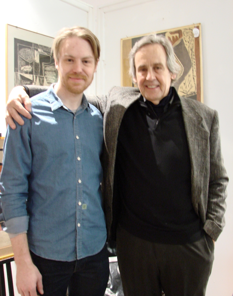 Will Henry and his son Tyler, who was helping for the day. Tyler is an artist, working with computer-generated images, and is associated with Real Art Ways, an alternative multidisciplinary arts organization in Hartford, Conn., that presents and supports contemporary artists.