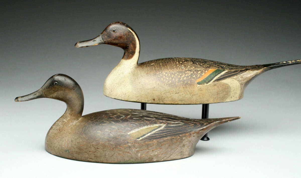 This rare pair of pintails by Ivar Fernlund (Hamilton, Ontario, Canada) were expected to exceed $200,000, and they did, realizing $201,250.