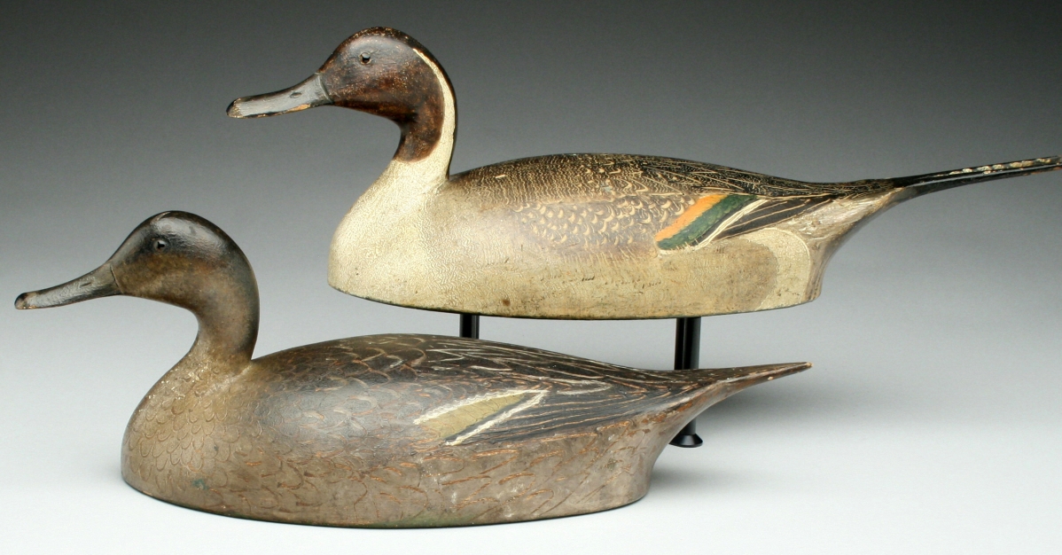 This rare pair of pintails by Ivar Fernlund (Hamilton, Ontario, Canada) were expected to exceed $200,000, and they did, realizing $201,250.