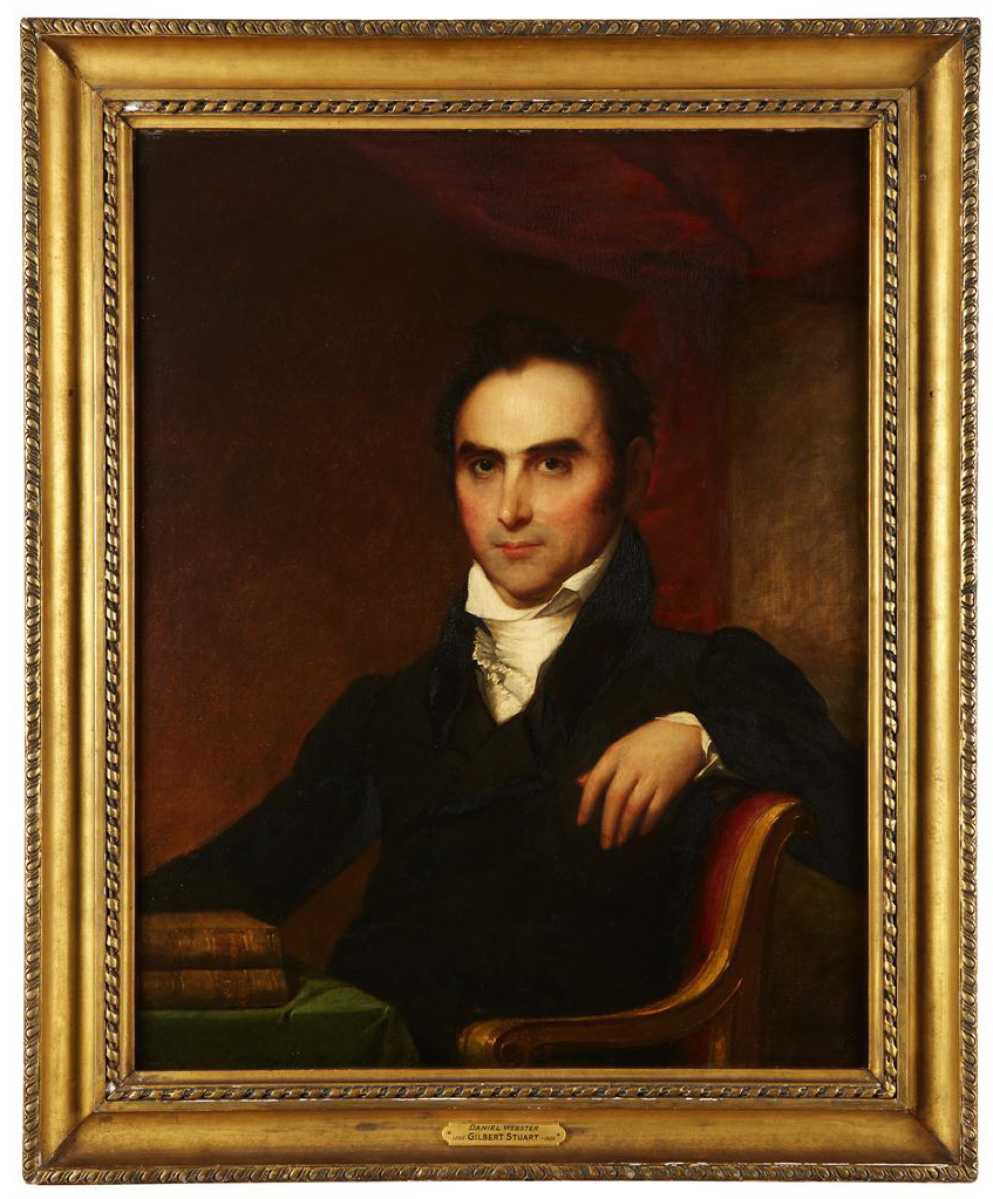 This painting of Massachusetts Congressman Daniel Webster was the second highest lot of the day at $75,000. It was originally commissioned by Isaac P. Davis from painter Gilbert Stuart; all three were friends. Davis was a patron of the Boston Athenaeum for quite some time, serving on the Fine Arts Committee.