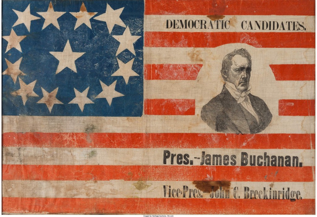 James Buchanan An Extraordinary 1856 Campaign Flag
