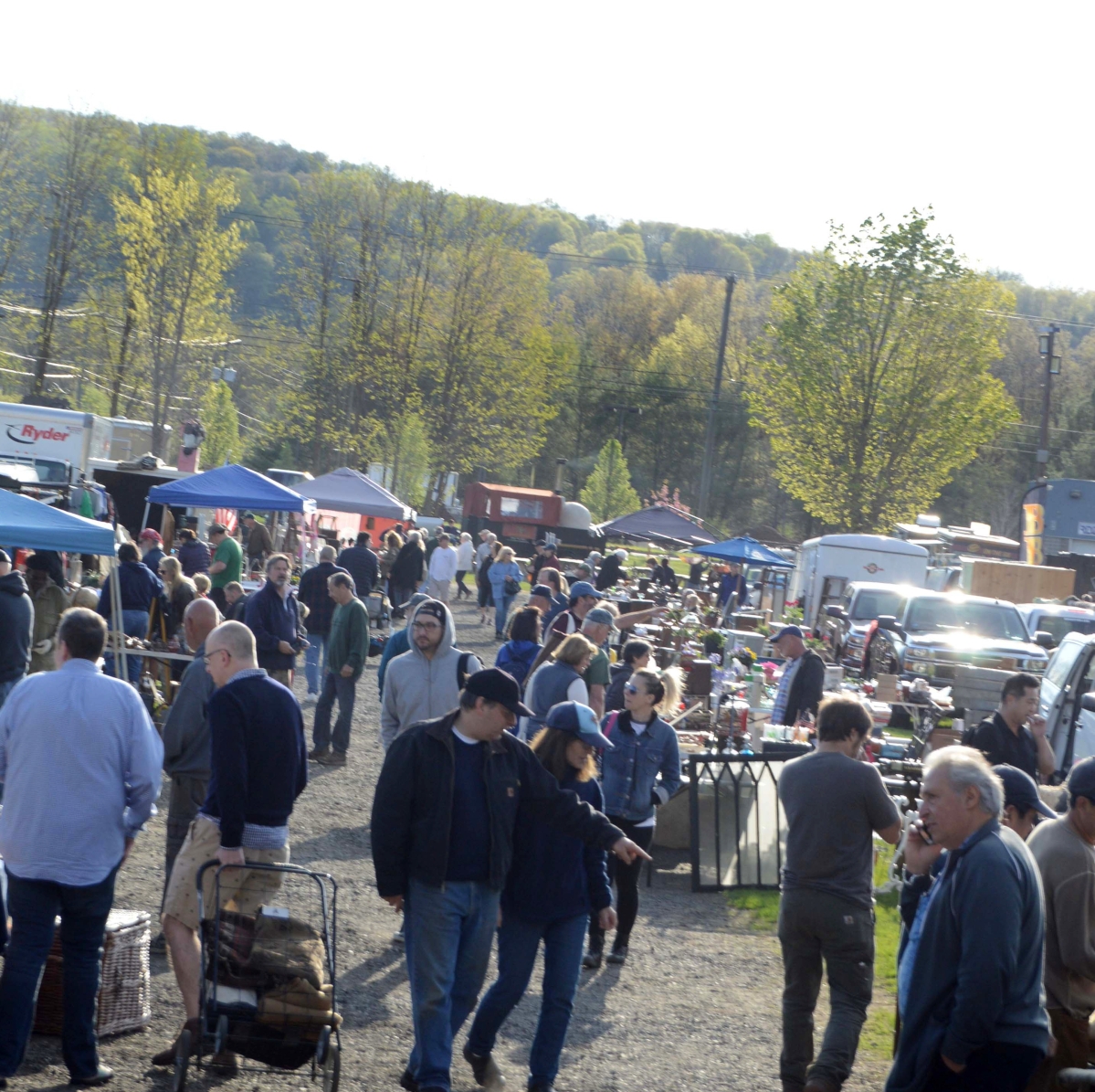 Buyers scouted each and every booth at the Trunk on a sunny and warm April morning.