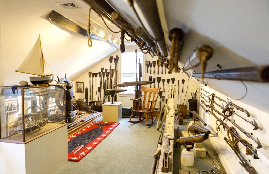 A portion of the Hellmans’ whaling collection.