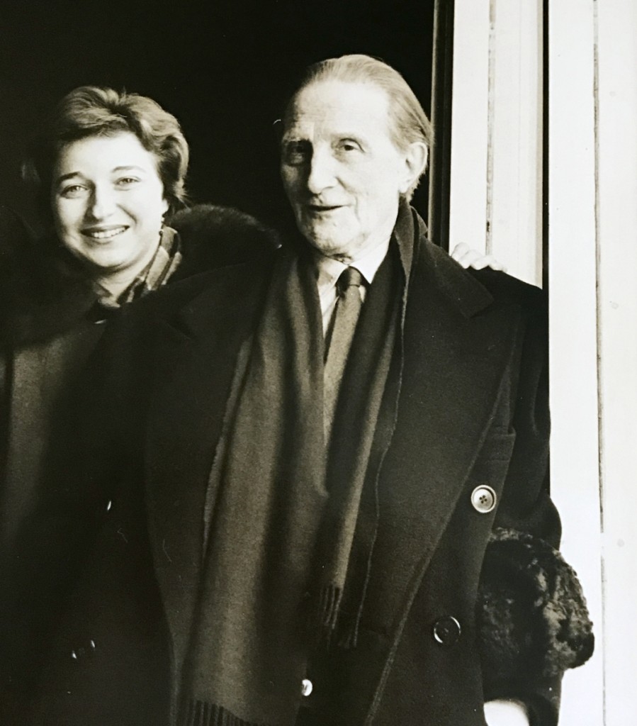 Leah Gordon is all smiles here with Marcel Duchamp in this photograph taken during her career as an arts writer for Time.