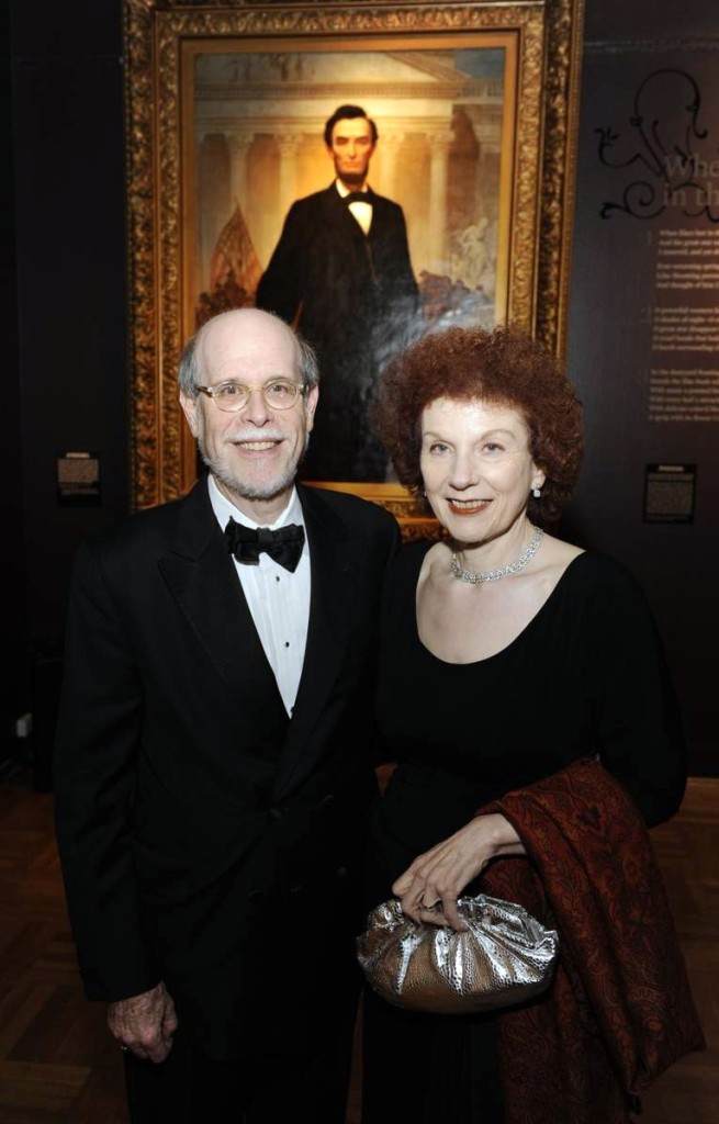 Harold Holzer and his wife Edith at the gala reception for “Lincoln and New York” at the New-York Historical Society.