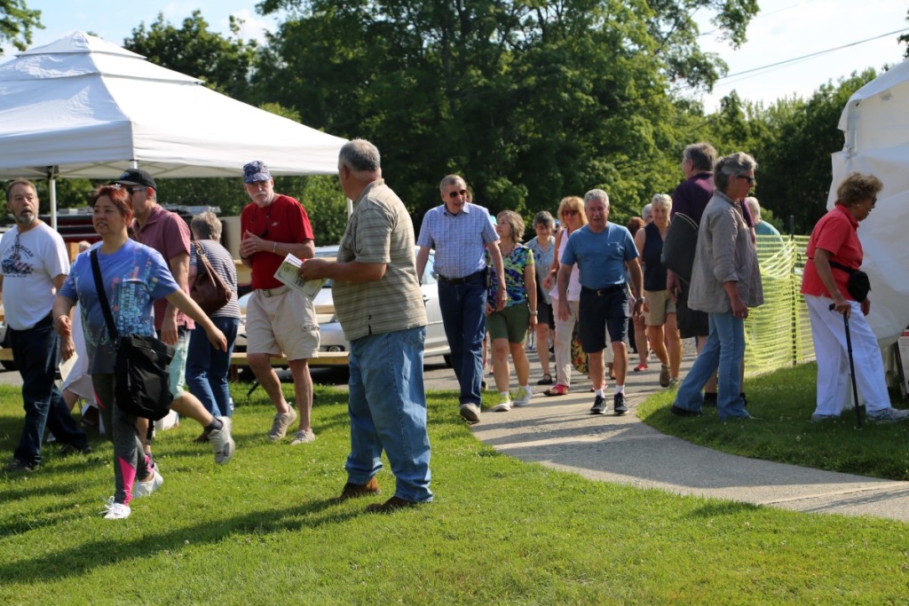 The gate was up from last year, with buyers pouring in as soon as the bell rang.